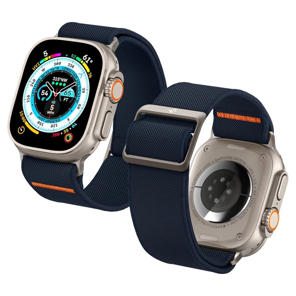 Spigen Fit Lite Ultra Apple Watch 4 / 5 / 6 / 7 / 8 / 9 / SE / Ultra (42 / 44 / 45 / 49 mm) mėlynos spalvos