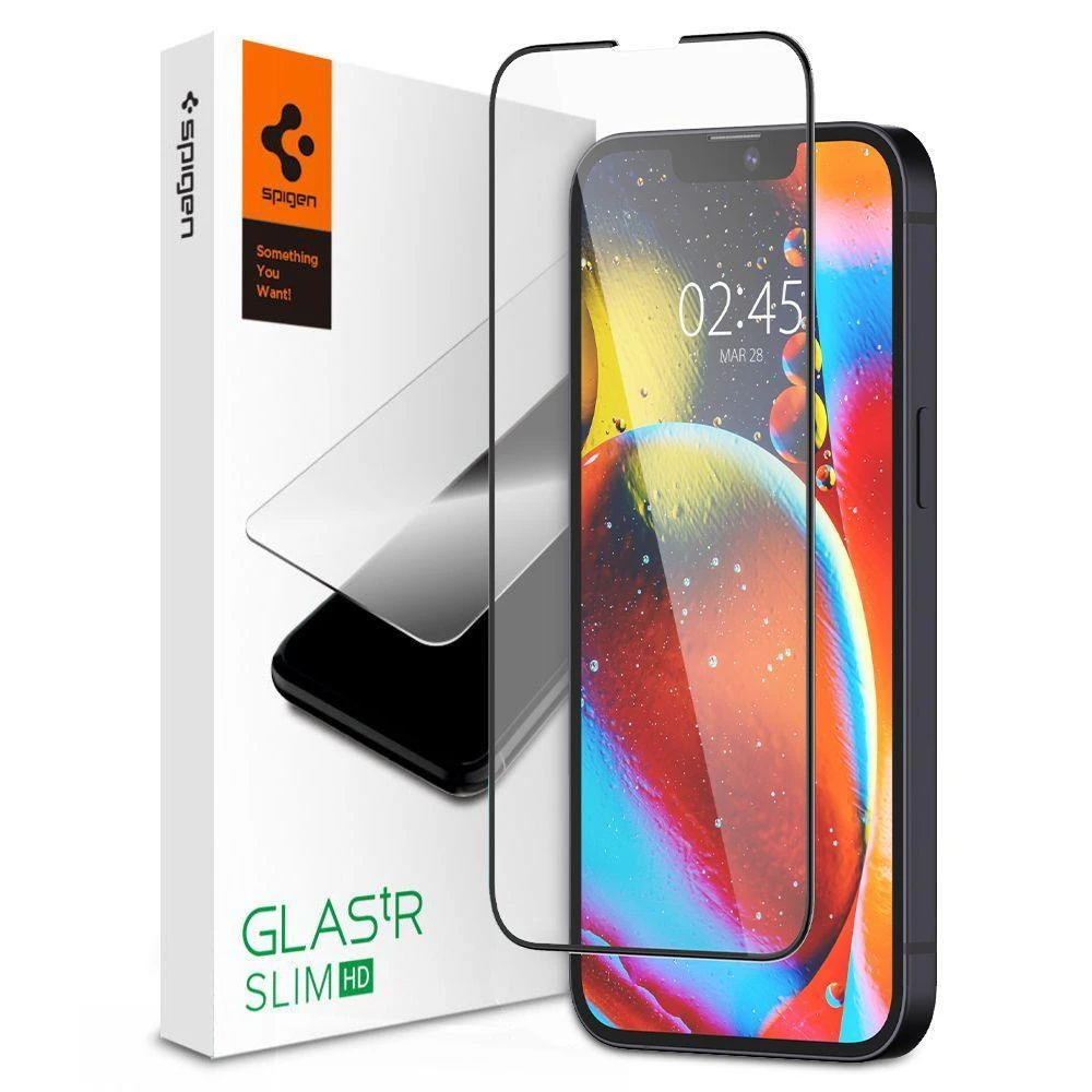 Spigen tR Slim HD 1 Pack, FC juodos spalvos – Apple iPhone 14 Plus/Apple iPhone 13 Pro Max