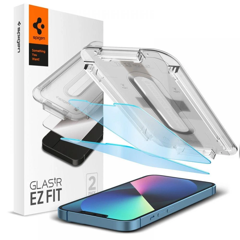 Spigen Glass tR EZ Fit Transparency Sensor Open 2 Pack – iPhone 16e/14/13/13 Pro