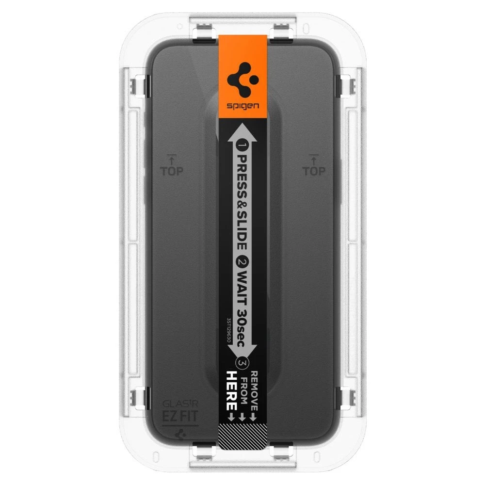 Apsauginis stiklas Spigen GLAS.TR „EZ FIT” FC 2-PACK Apple iPhone 15 Pro Juodas