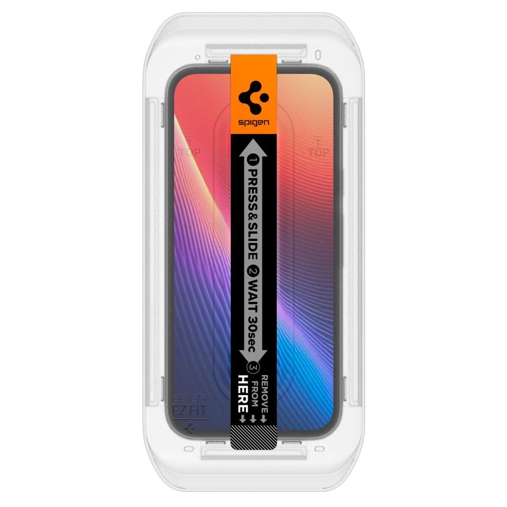 „Spigen Glas.TR Ez Fit“ grūdinto stiklo 2 vnt. pakuotė, skirta „Google Pixel 9A“ – skaidrus