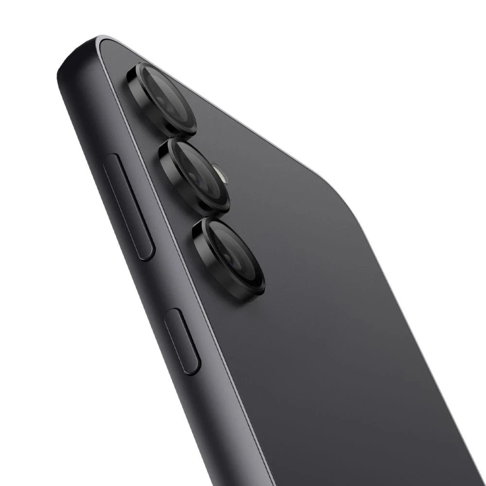 Samsung Galaxy S23 FE Spigen Optik. TR ”EZ FIT” kameros apsauga 2-pack juodos spalvos