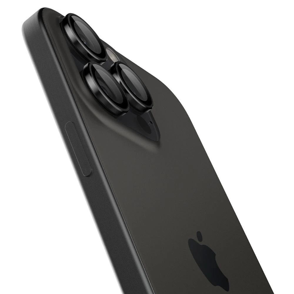 Spigen OPTIK.TR ”EZ FIT” CAMERA PROTECTOR 2-PACK Apple iPhone 14 Pro / 14 Pro Max / 15 Pro / 15 Pro Max / 16 Pro / 16 Pro Max / 17 Pro / 17 Pro Max Juodas