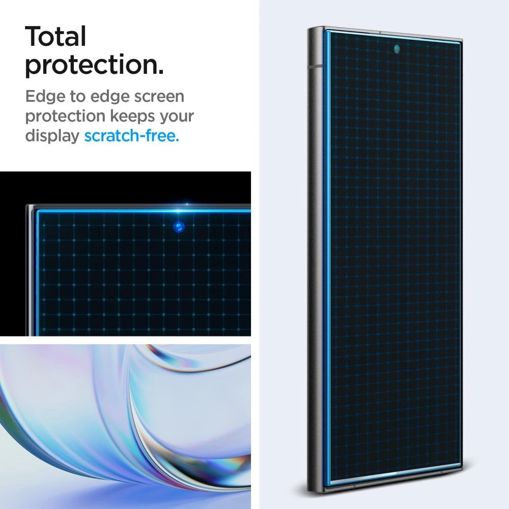 Apsauginis stiklas telefonui Samsung Galaxy S24 Ultra Spigen Glas.tr „EZ Fit” Privacy 2-pack