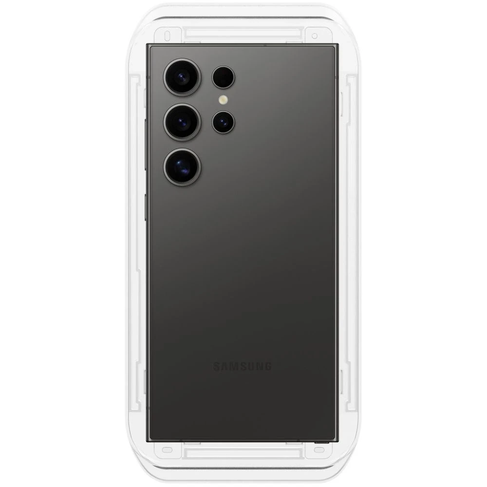 Apsauginis stiklas telefonui Samsung Galaxy S24 Ultra Spigen Glas.tr „EZ Fit” Privacy 2-pack