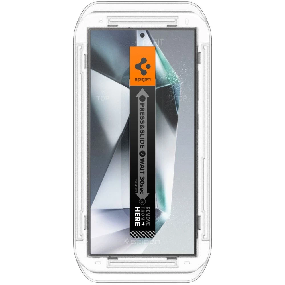 Apsauginis stiklas telefonui Samsung Galaxy S24 Ultra Spigen Glas.tr „EZ Fit” Privacy 2-pack