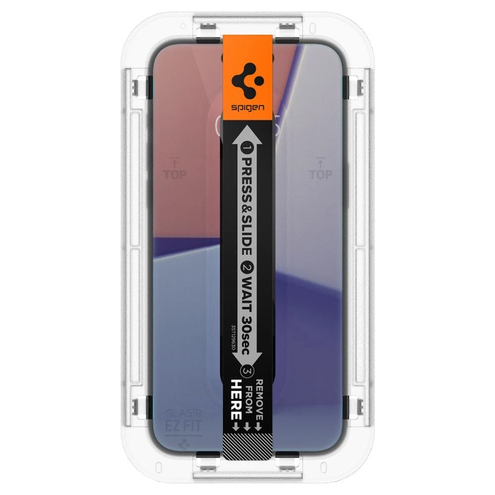 Apsauginis stiklas telefonui Apple iPhone 15 Plus / 16 Plus Spigen Glas.tr „EZ Fit” Privacy
