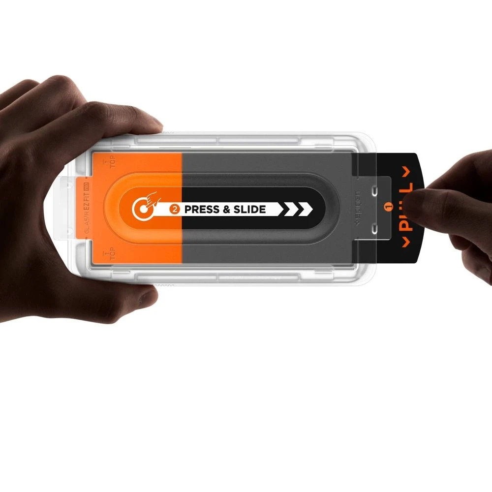 Apsauginis grūdintas stiklas Samsung Galaxy Z Fold 7 telefonui „Spigen Glas.TR EZ Fit Pro HD 2 vnt.”