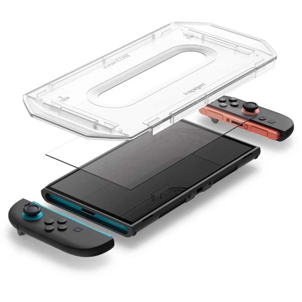 Apsauginis stiklas Spigen GLAS.TR ”EZ FIT” 2-PACK NINTENDO SWITCH 2 CLEAR