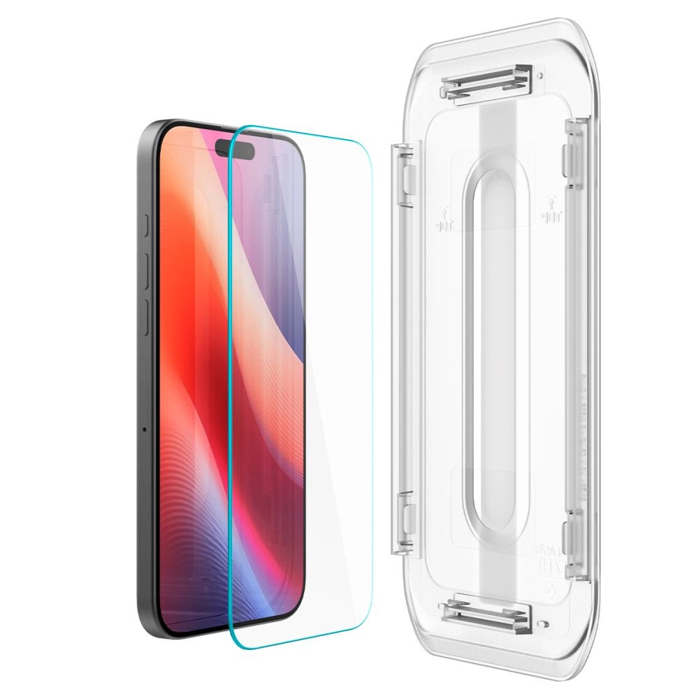 „Spigen Glass tR EZ Fit HD“ 1 vnt., skaidrus – „Apple iPhone 16 Pro Max“