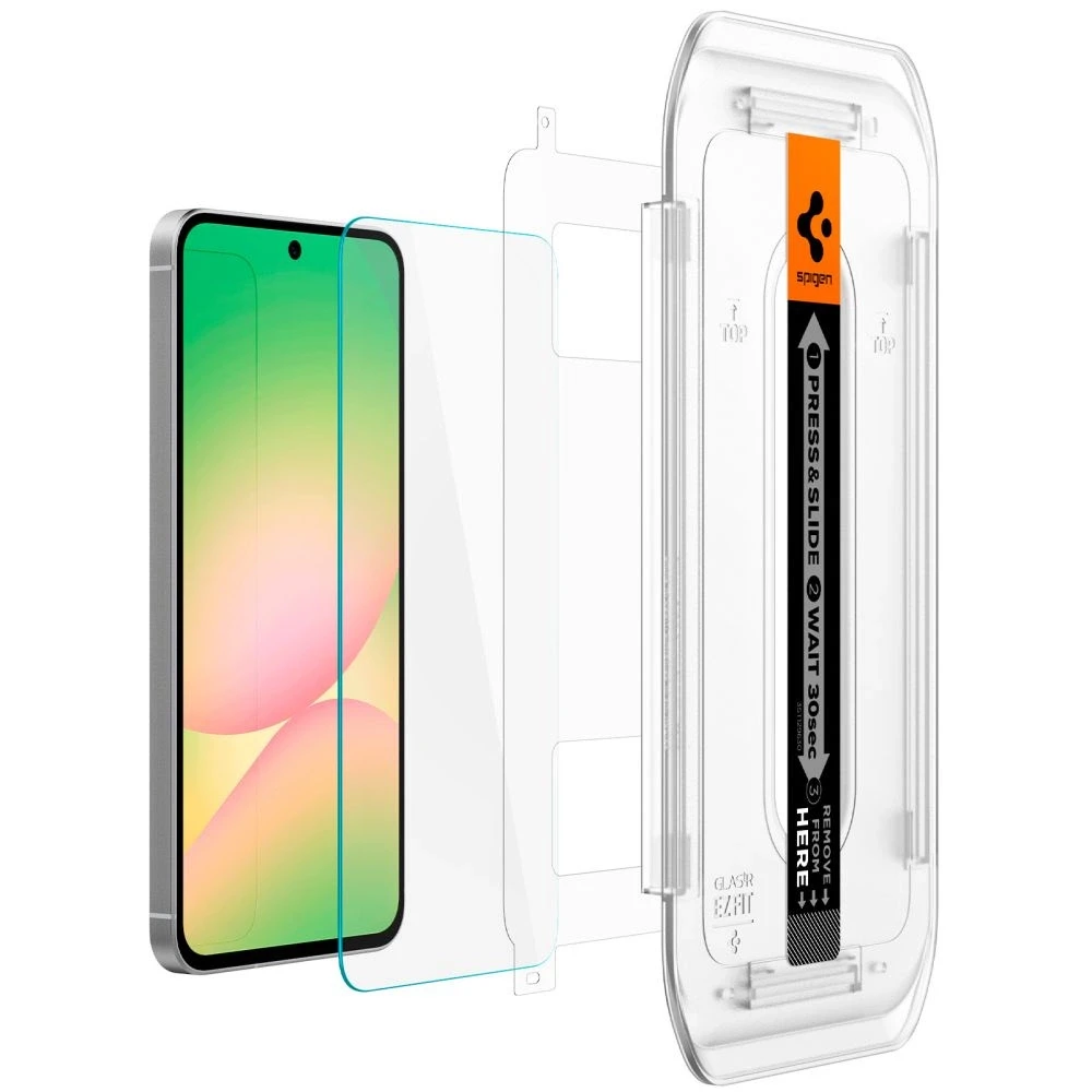 Apsauginis stiklas Samsung Galaxy S24 FE Spigen Glas.tr „EZ Fit” 2 vnt. Clear