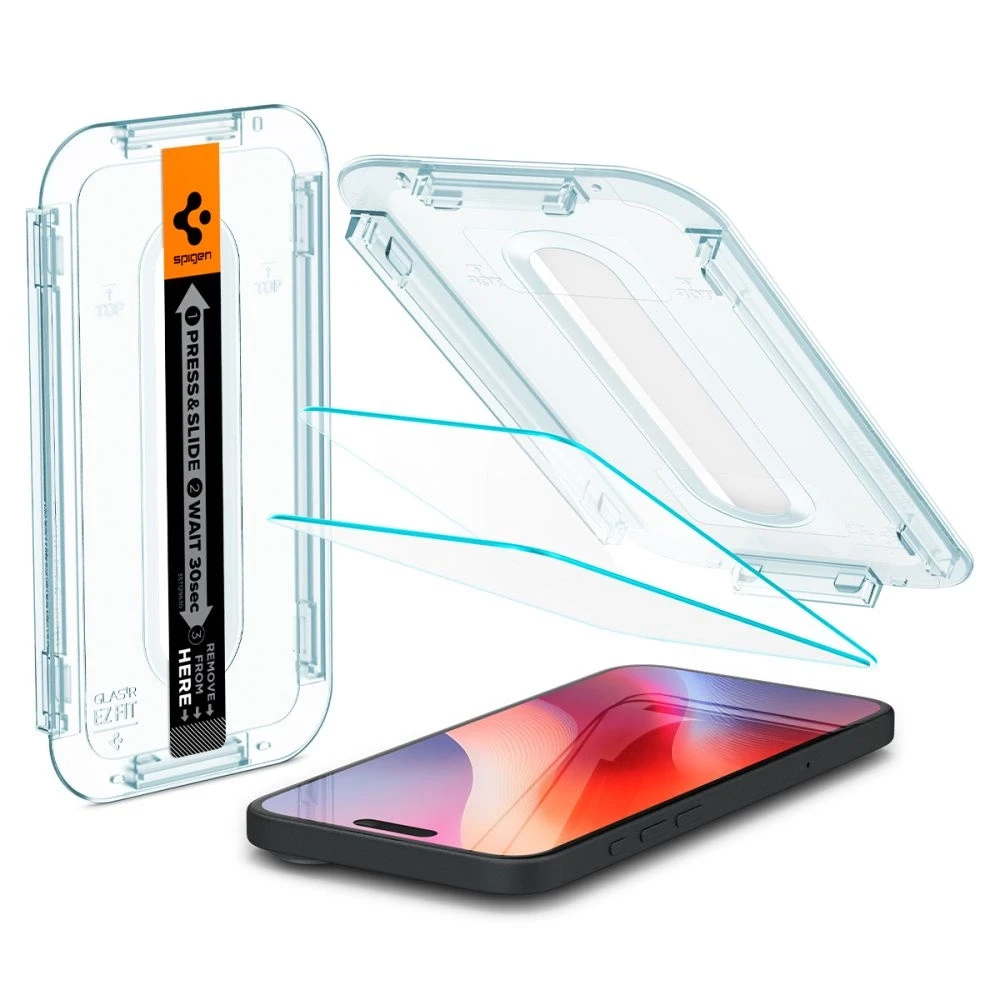 Spigen grūdintas stiklas GLAS.TR EZ FIT 2-PACK skirtas iPhone 15 6,1 Clear