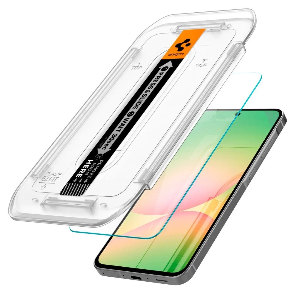Apsauginis stiklas Samsung Galaxy S24 FE Spigen Glas.tr „EZ Fit” 2 vnt. Clear