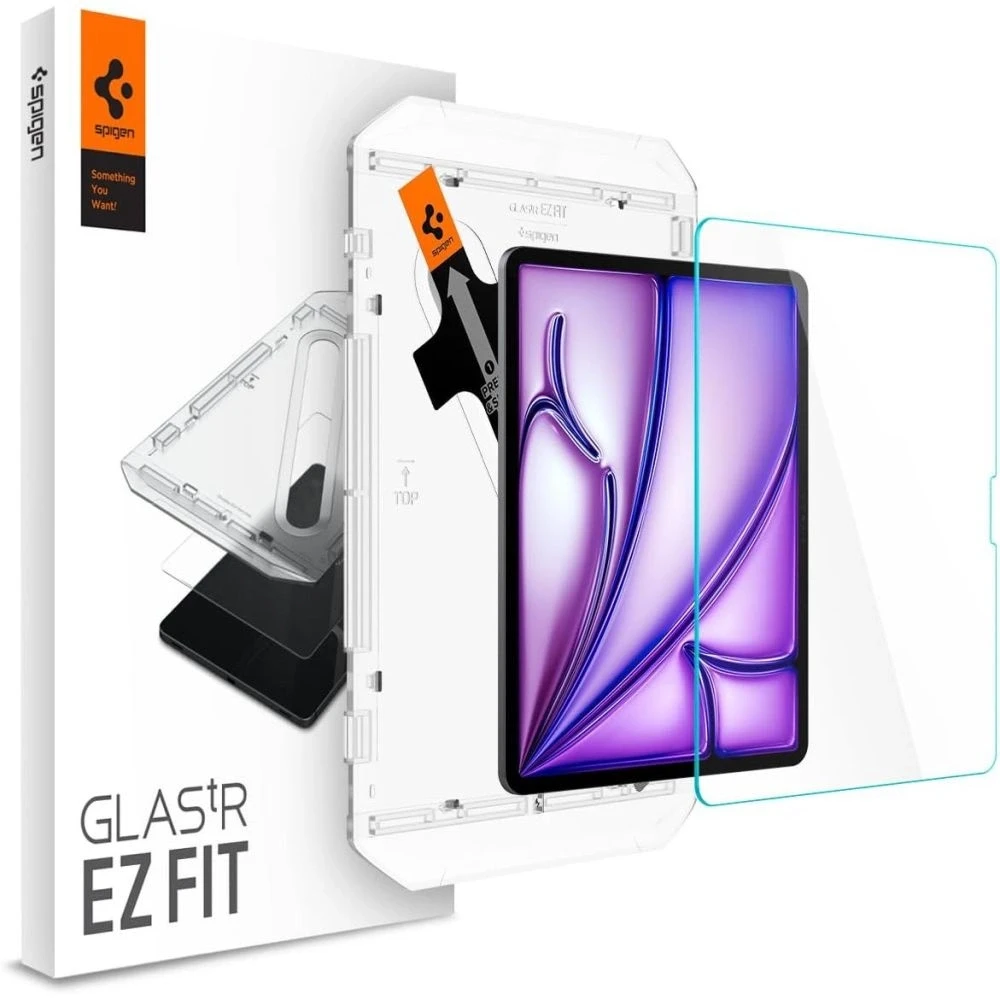 Spigen GLAS.TR EZ FIT – Apsauginis stiklas skirtas Apple iPad Air 13 M3 2025 / M2 2024 Transparent