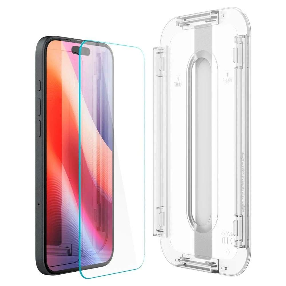 Spigen grūdintas stiklas GLAS.TR EZ FIT 2-PACK skirtas iPhone 15 6,1 Clear