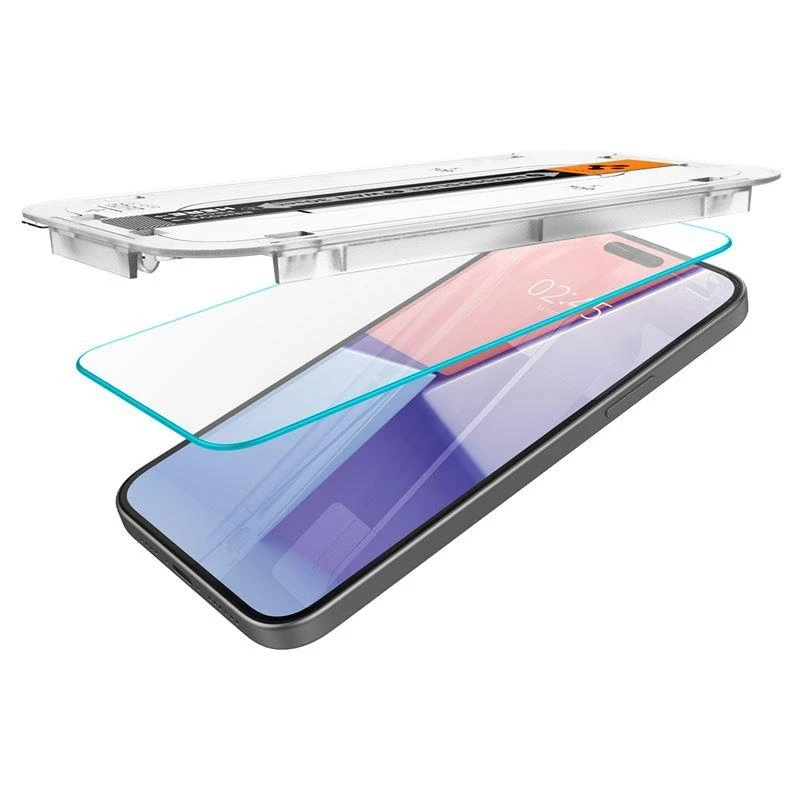 GRŪDINTAS STIKLAS SPIGEN GLAS.TR EZ FIT IPHONE 15 PLUS CLEAR