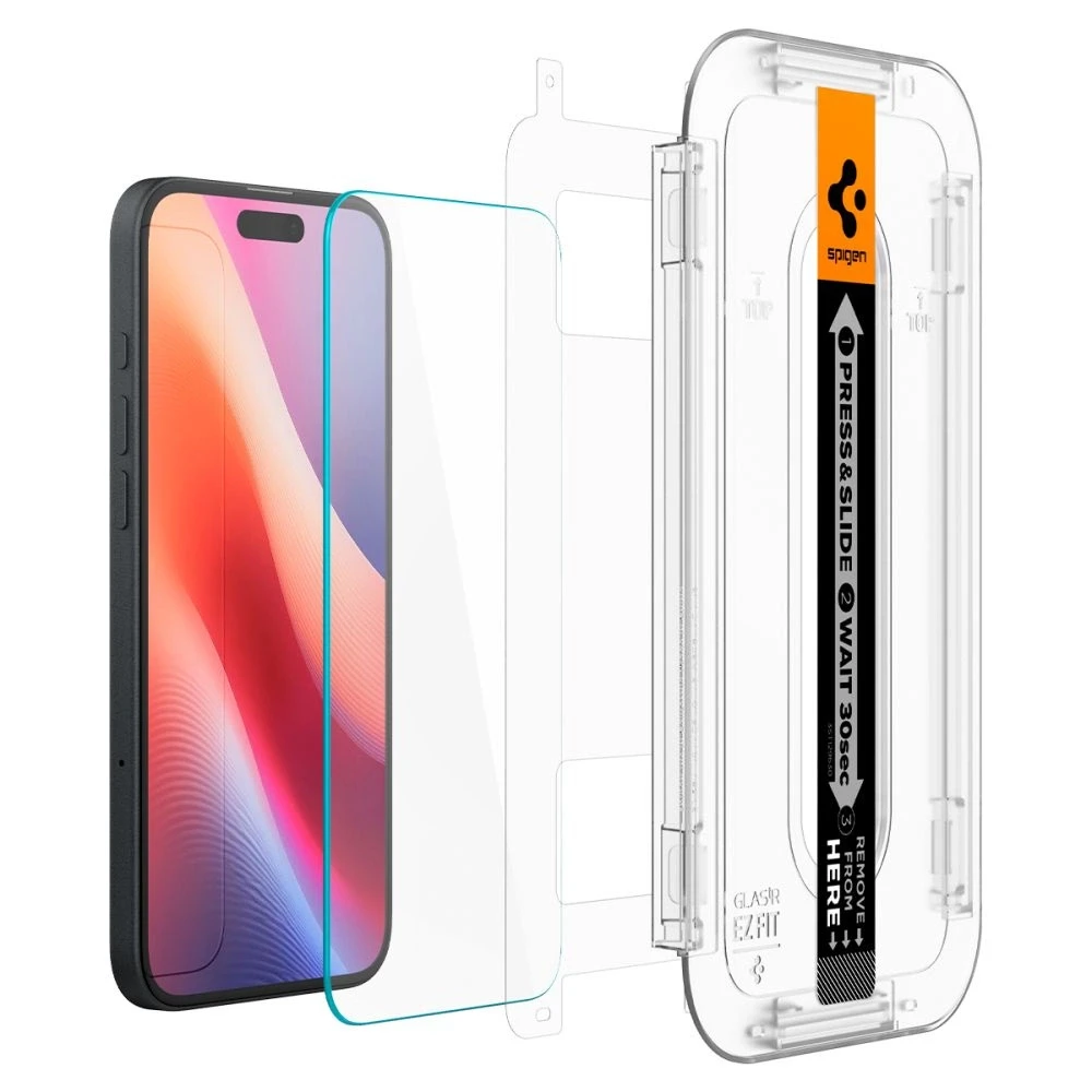 GRŪDINTAS STIKLAS SPIGEN GLAS.TR EZ FIT IPHONE 15 CLEAR