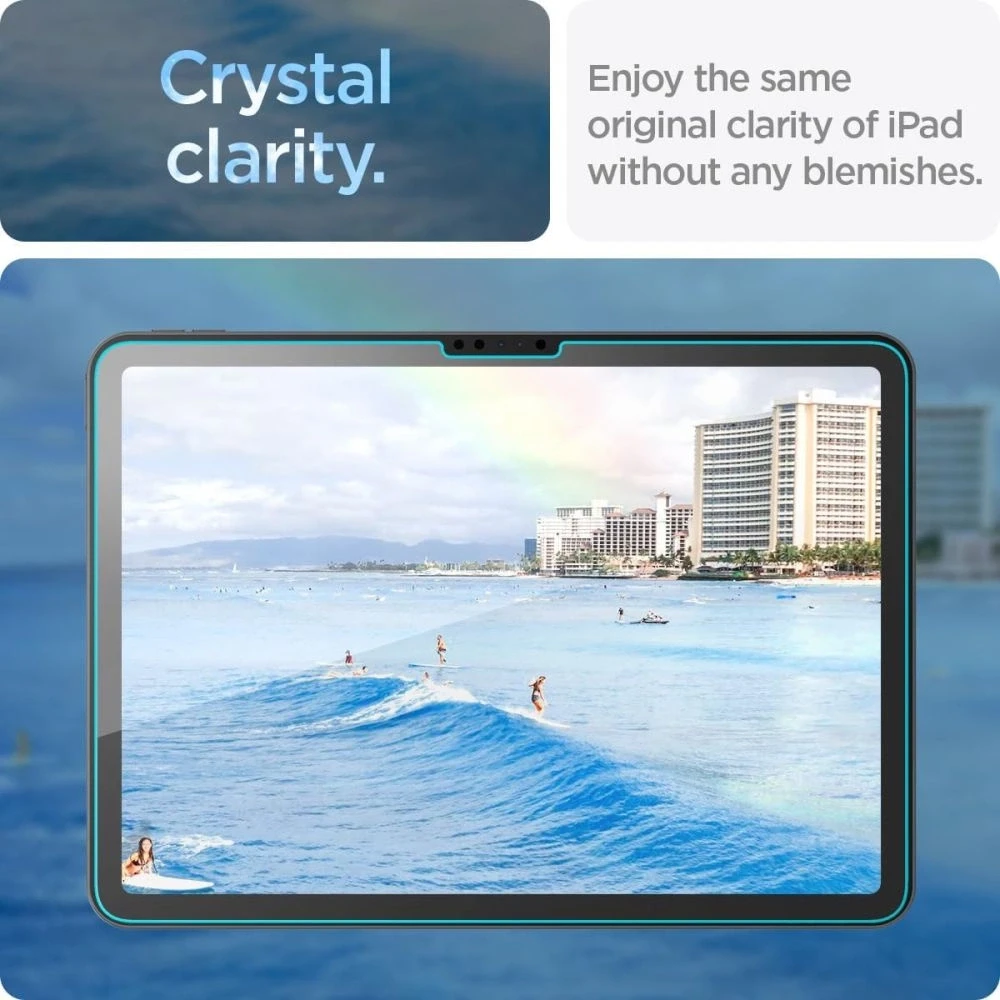 Spigen GLAS.TR EZ FIT – Apsauginis stiklas skirtas Apple iPad Air 13 M3 2025 / M2 2024 Transparent