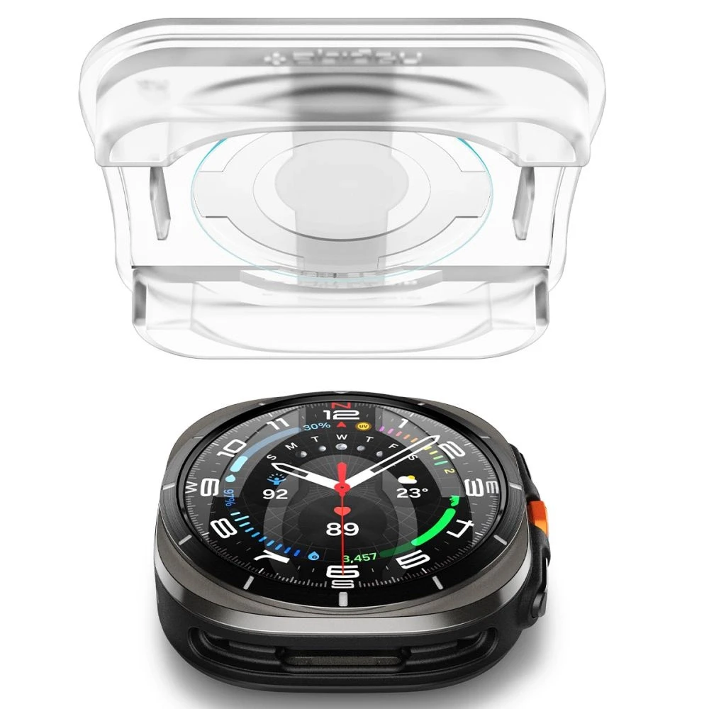 Apsauginis stiklas Samsung Galaxy Watch Ultra (47mm) Spigen GLAS.TR ”EZ-FIT” 2-PACK Clear