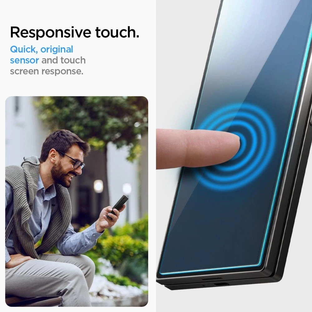 Spigen Glas.TR EZ Fit 2 vnt. – Apsauginis stiklas skirtas Samsung Galaxy Z Fold 6 (2 pieces)
