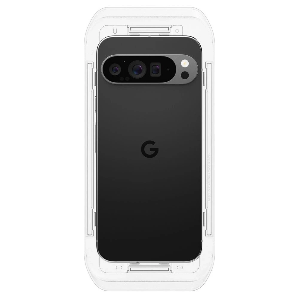 Apsauginis stiklas Google Pixel 9 / 9 Pro Spigen Glas.tr „EZ Fit” 2 vnt. Clear
