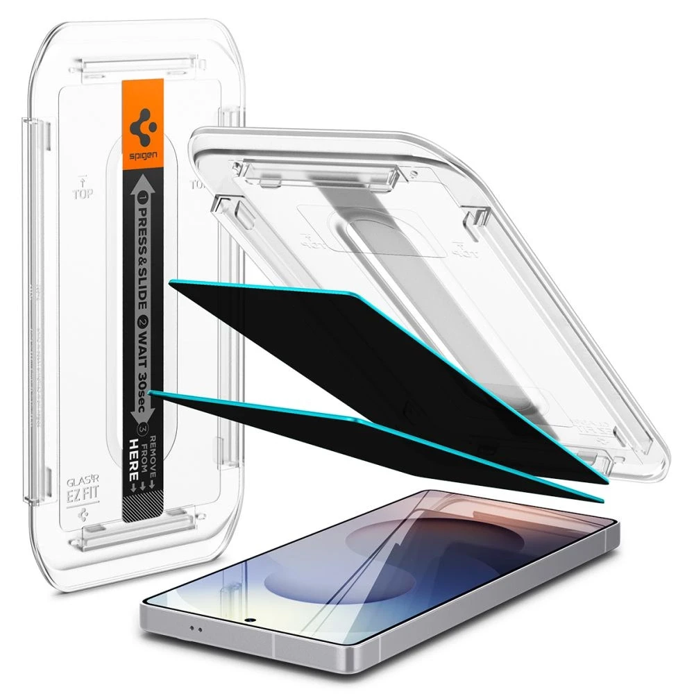 Apsauginis stiklas su privatumo filtru Spigen Glas.TR EZ FIT HD Privacy Samsung Galaxy S25 Ultra 2vnt