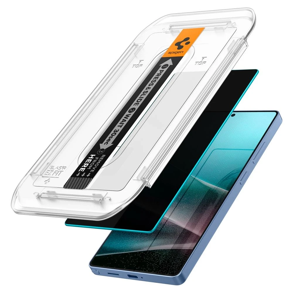 Apsauginis stiklas su privatumo filtru Spigen Glas.TR EZ FIT HD Privacy Samsung Galaxy S25 Ultra 2vnt