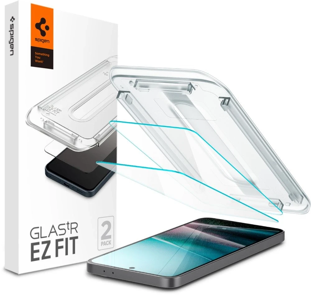 Spigen Glas.TR "Ez Fit" apsauginis stiklas 2-pack for Samsung Galaxy A36 5G – Transparent