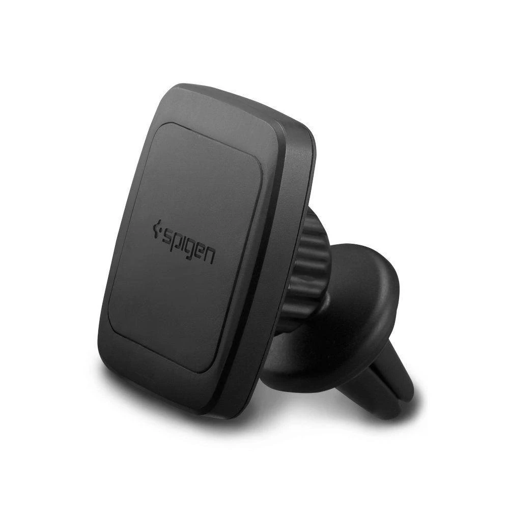 Spigen Tiekimas | Kuel H12 šešiašerdis magnetinis automobilio laikiklis | Juodas | Stiprus 6 dalių magnetas užtikrina stabilumą be likučių; Oro ventiliacijos guminis pagrindas suteikia visą priekinio stiklo vaizdą; 360° sukimosi funkcija patogiam žiūrėjimui; Lygus paviršius suteikia modernistinį dizainą; Suderinamas su bet kuriuo išmaniuoju telefonu.