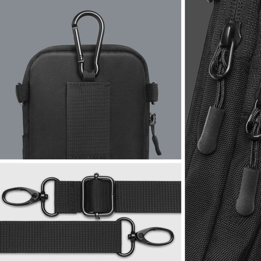 Spigen Klasden Universal Cross bag for Mobile, juodos spalvos