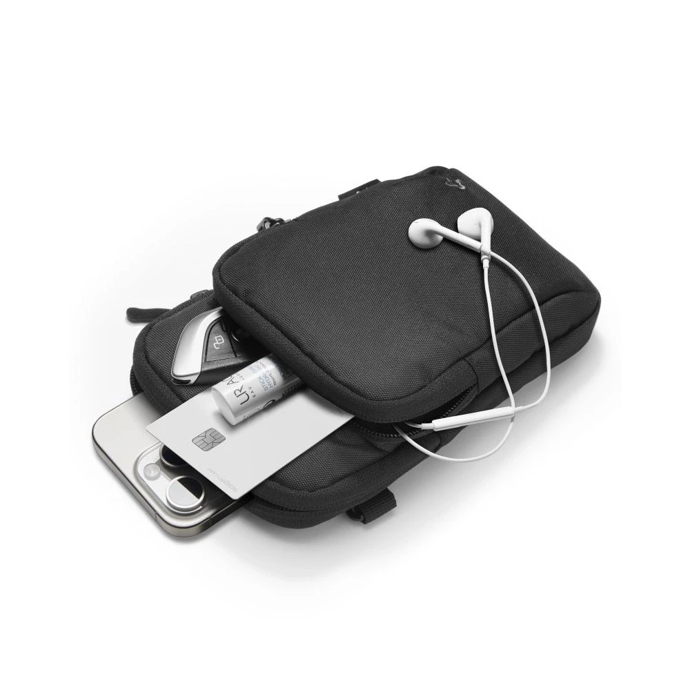 Spigen Klasden Universal Cross bag for Mobile, juodos spalvos