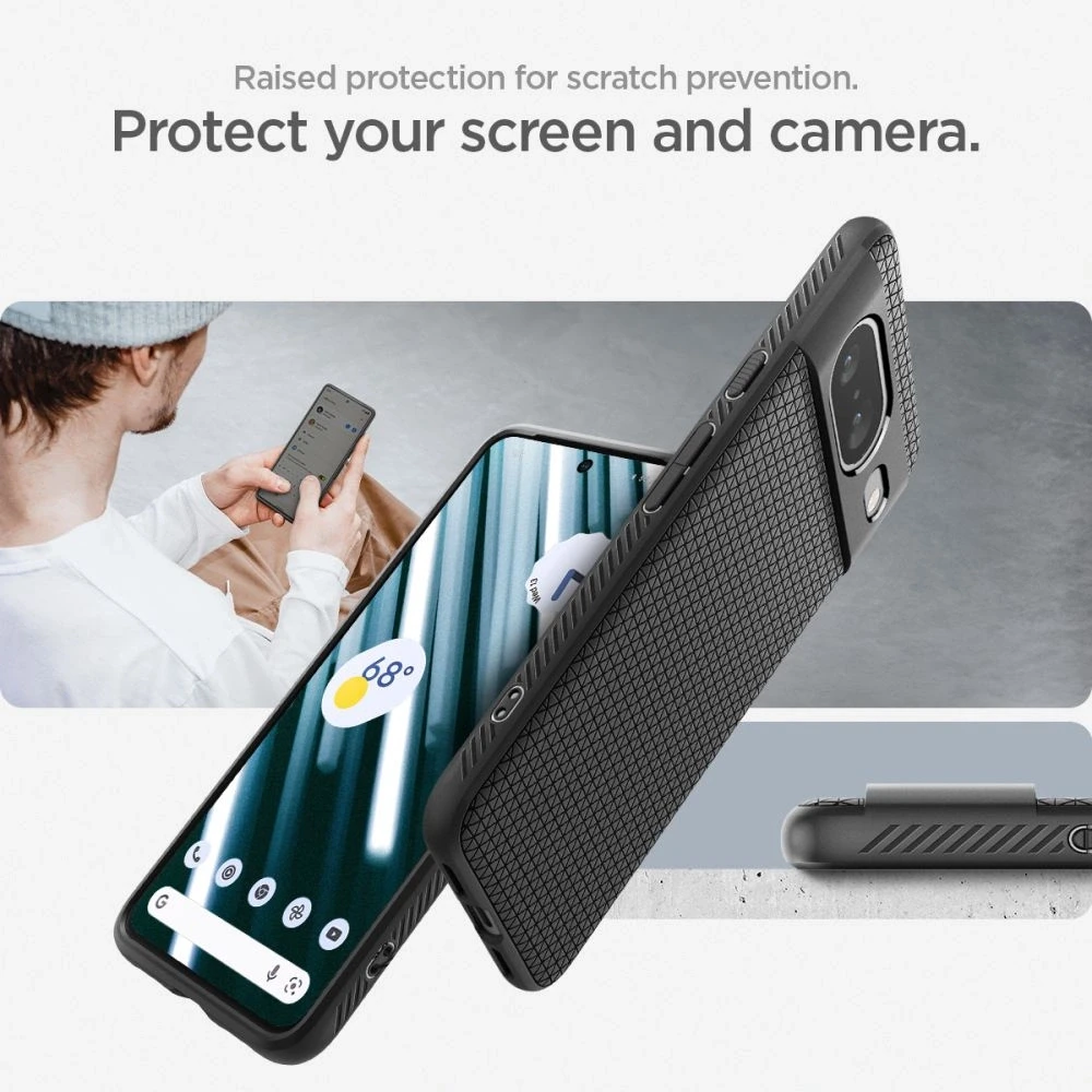 Spigen Liquid Air dėklas skirtas Google Pixel 8, spalva - Matte Black
