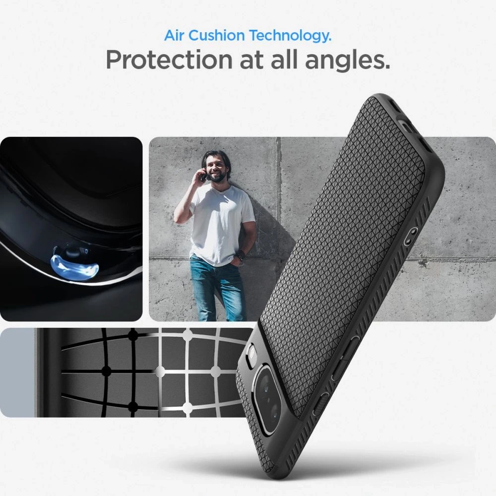 Spigen Liquid Air dėklas skirtas Google Pixel 8, spalva - Matte Black