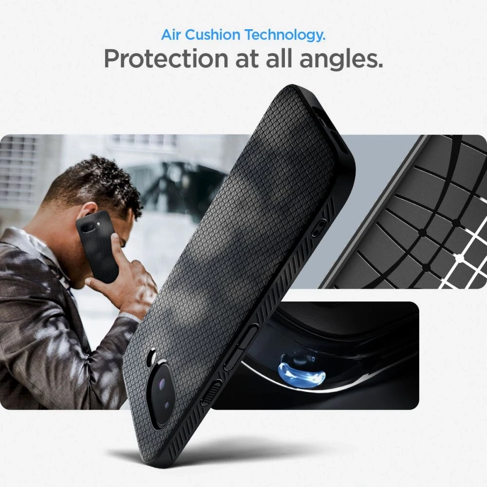 Dėklas SPIGEN case LIQUID AIR for GOOGLE PIXEL 9A matte juodas