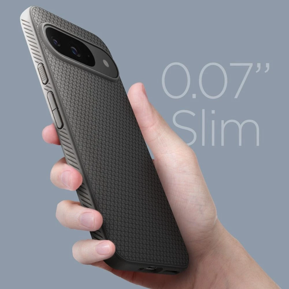 Spigen Liquid Air – dėklas skirtas Google Pixel 9 / 9 Pro Marble Pilkas