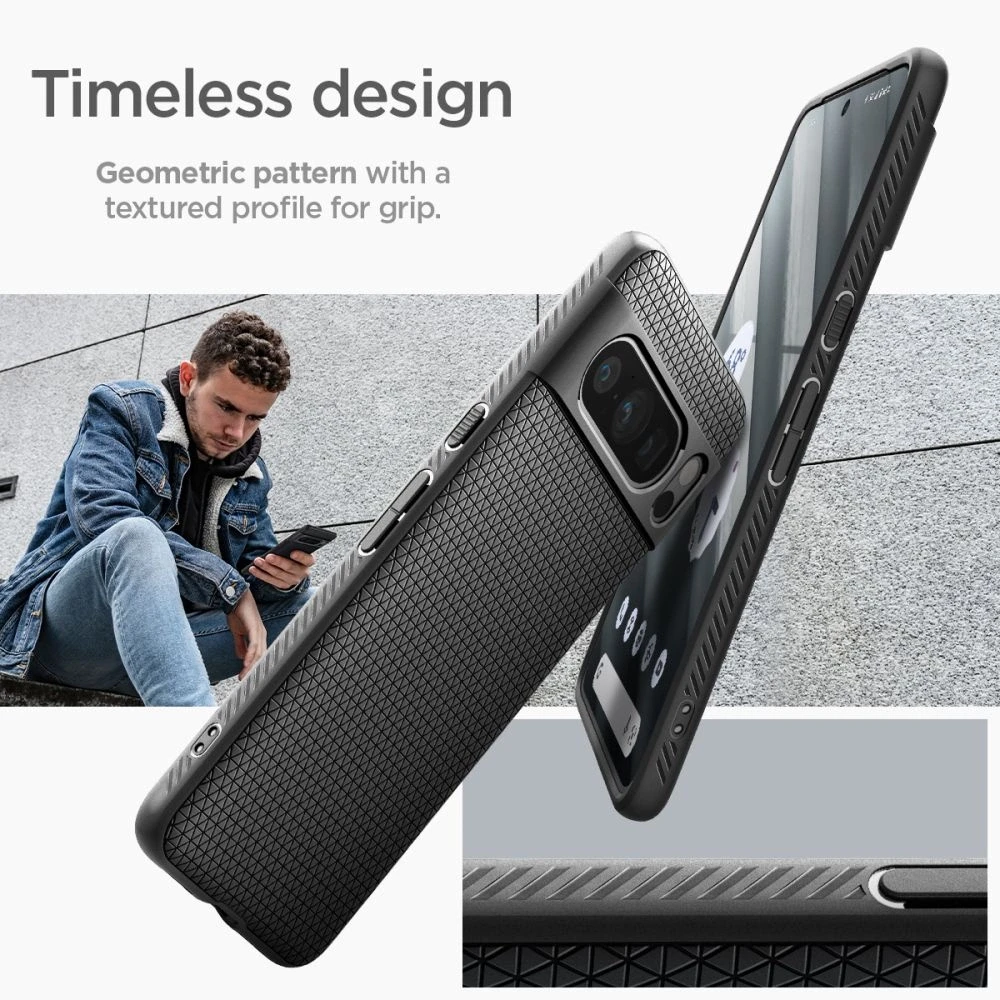 Spigen Liquid Air dėklas skirtas Google Pixel 8 Pro, spalva - Matte Black