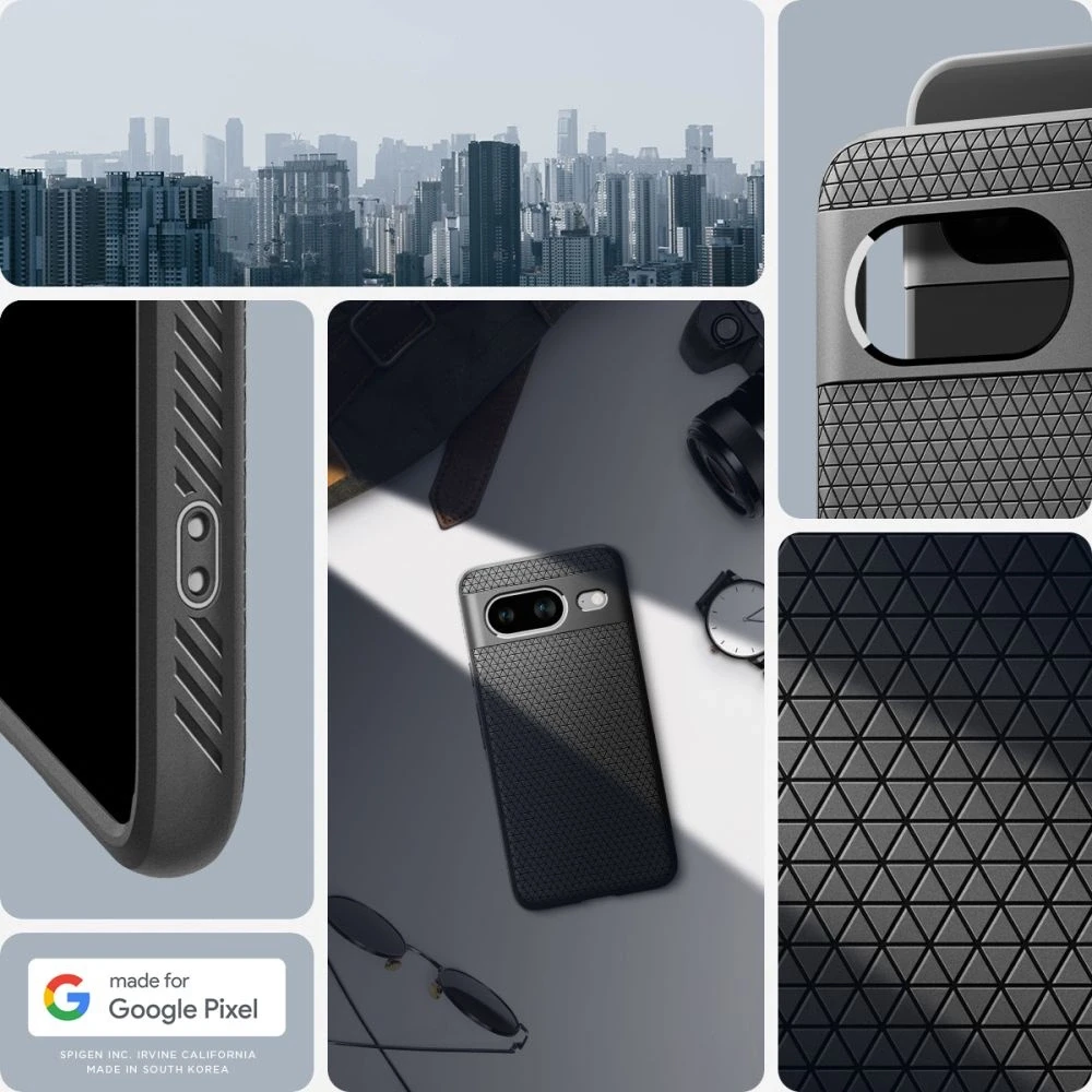 Spigen Liquid Air dėklas skirtas Google Pixel 8, spalva - Matte Black