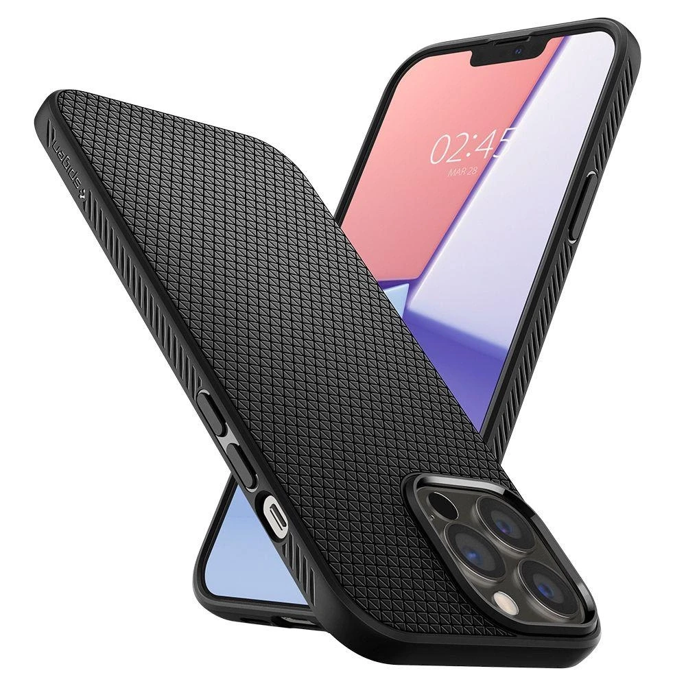 Spigen Liquid Air dėklas skirtas Apple iPhone 13 Pro Max, spalva - Matte Black