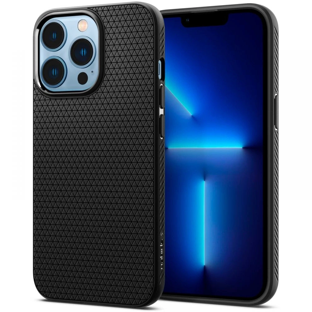 Spigen Liquid Air dėklas skirtas Apple iPhone 13 Pro Max, spalva - Matte Black