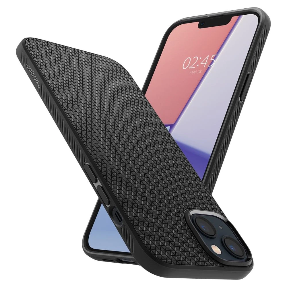 Dėklas SPIGEN LIQUID AIR IPHONE 14 PLUS/ 15 PLUS MATTE Juodas