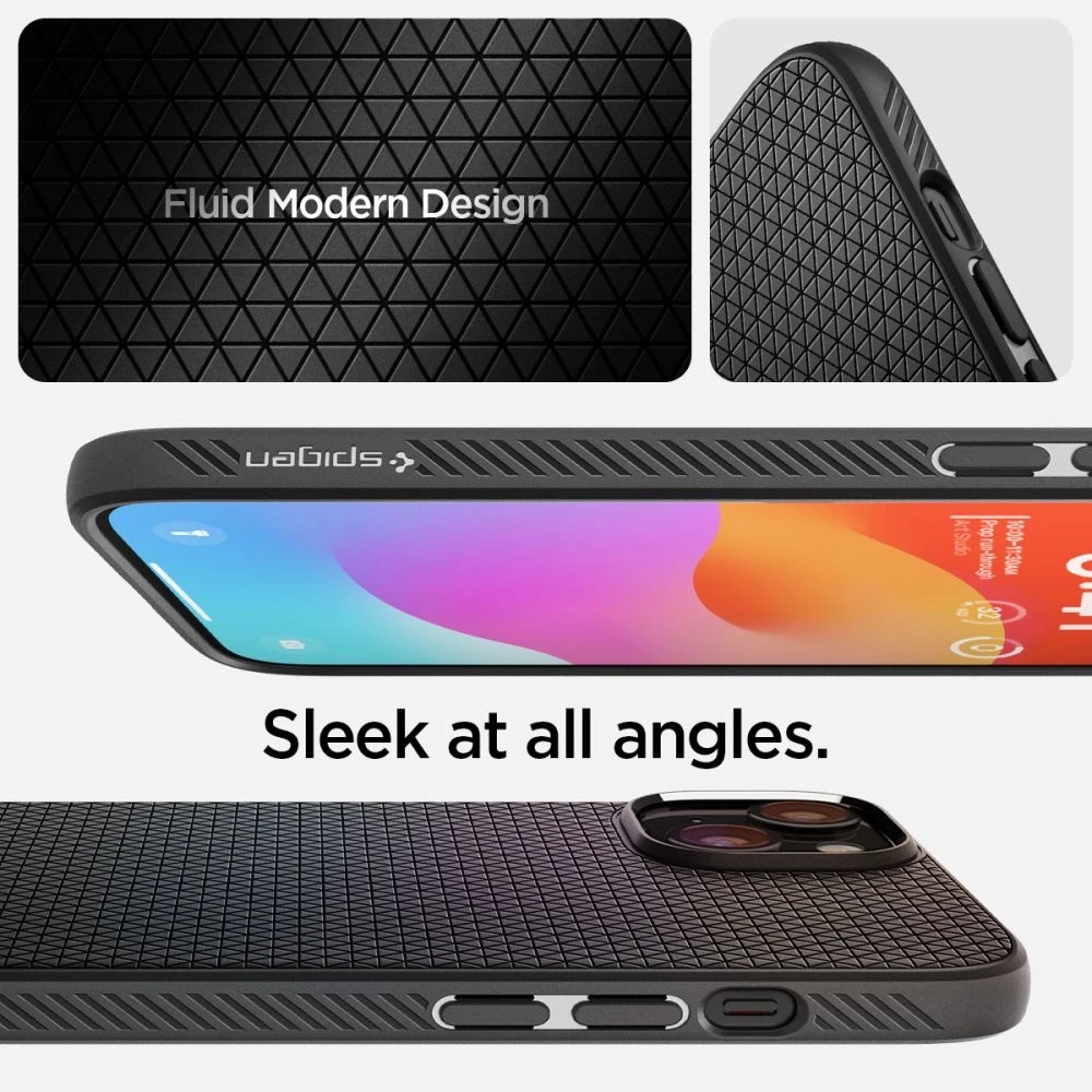 Dėklas SPIGEN LIQUID AIR IPHONE 15+ Juodas