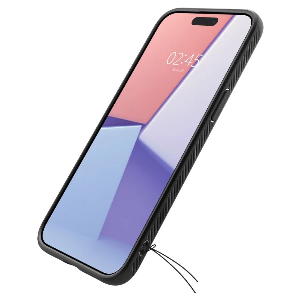 Dėklas SPIGEN LIQUID AIR IPHONE 15 PRO MAX MATTE Juodas