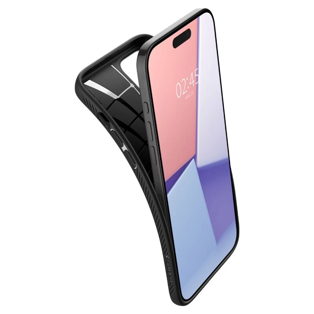 Dėklas SPIGEN LIQUID AIR IPHONE 15 PRO MAX MATTE Juodas