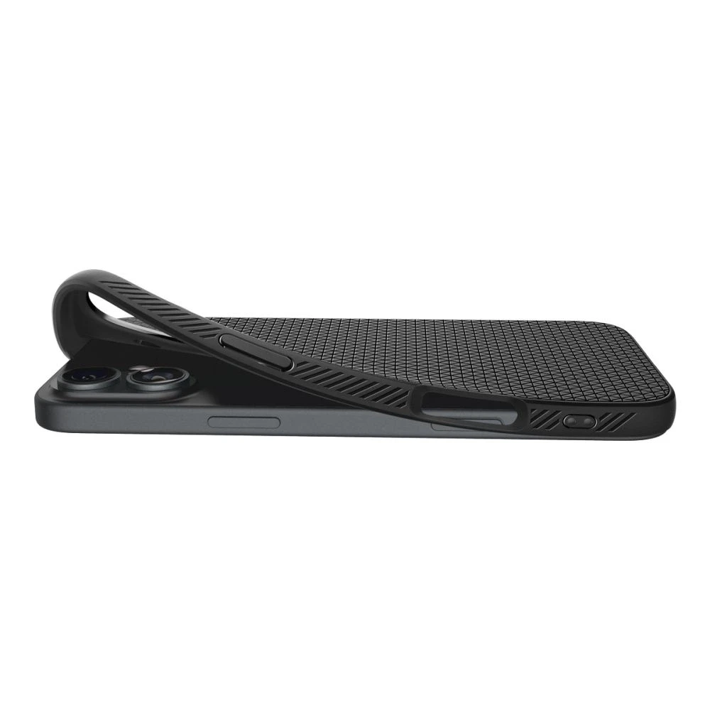 Spigen dėklas LIQUID AIR skirtas Apple iPhone 16 Plus matte juodos spalvos