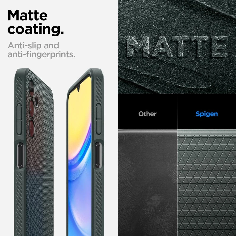Spigen Liquid Air dėklas skirtas Samsung Galaxy A15 5G, spalva - Abyss Green