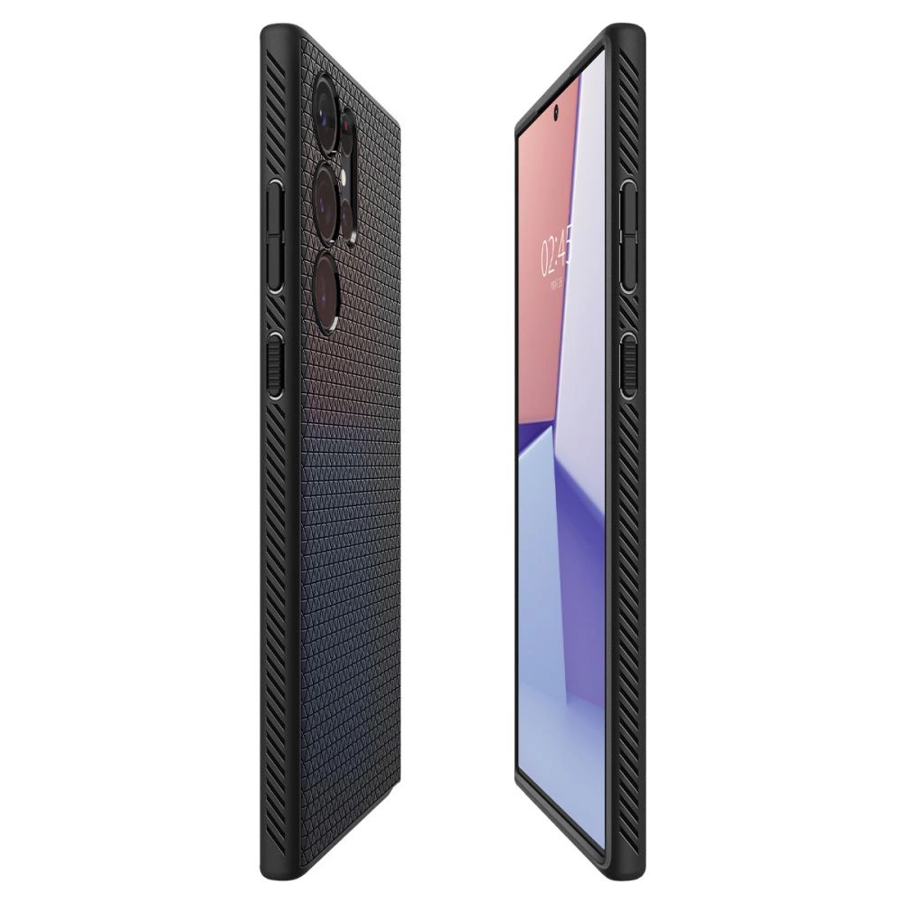 Spigen Liquid Air Case for Samsung Galaxy S23 Ultra - Matte Juodas