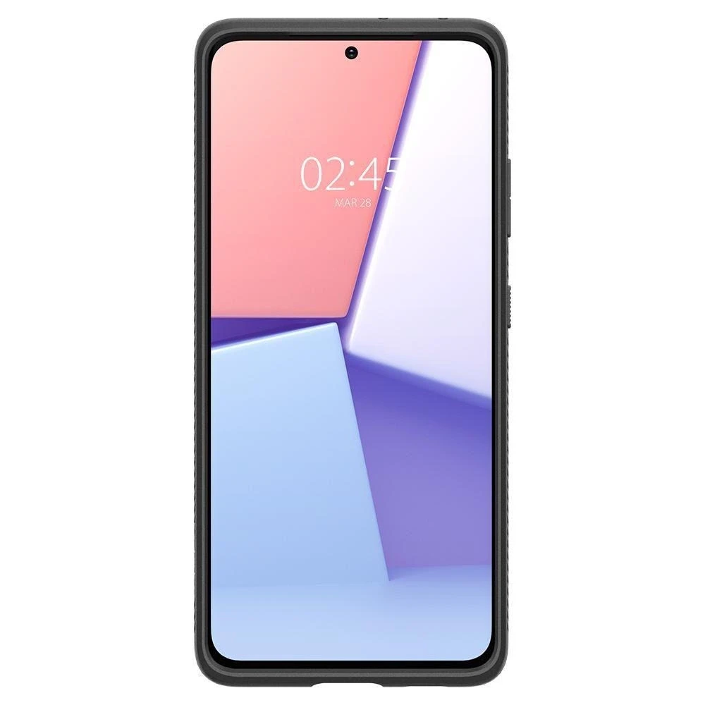 Dėklas Spigen Liquid Air, juodos spalvos – Samsung Galaxy S21 Ultra