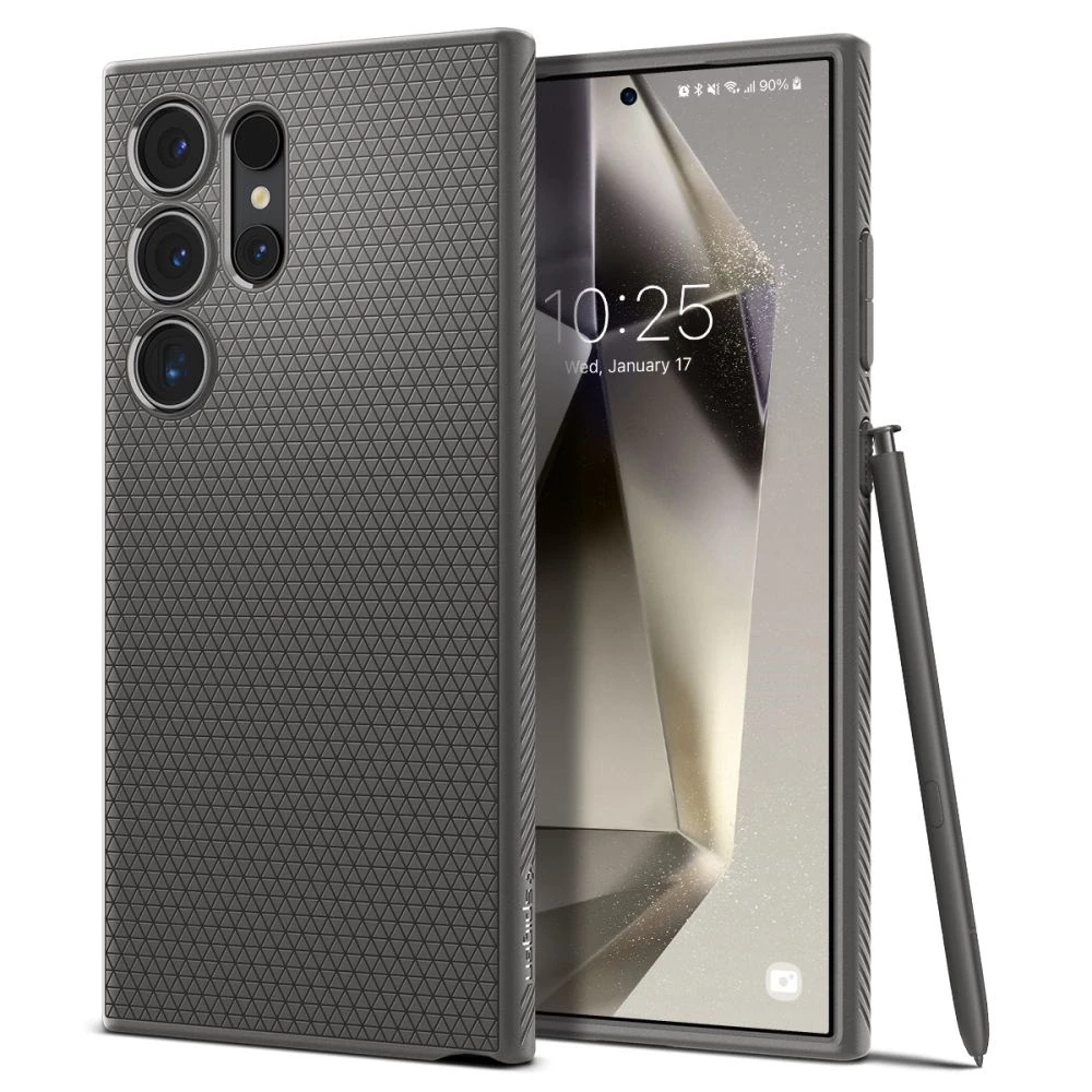Spigen Liquid Air dėklas skirtas Samsung Galaxy S24 Ultra, spalva - Granite Gray