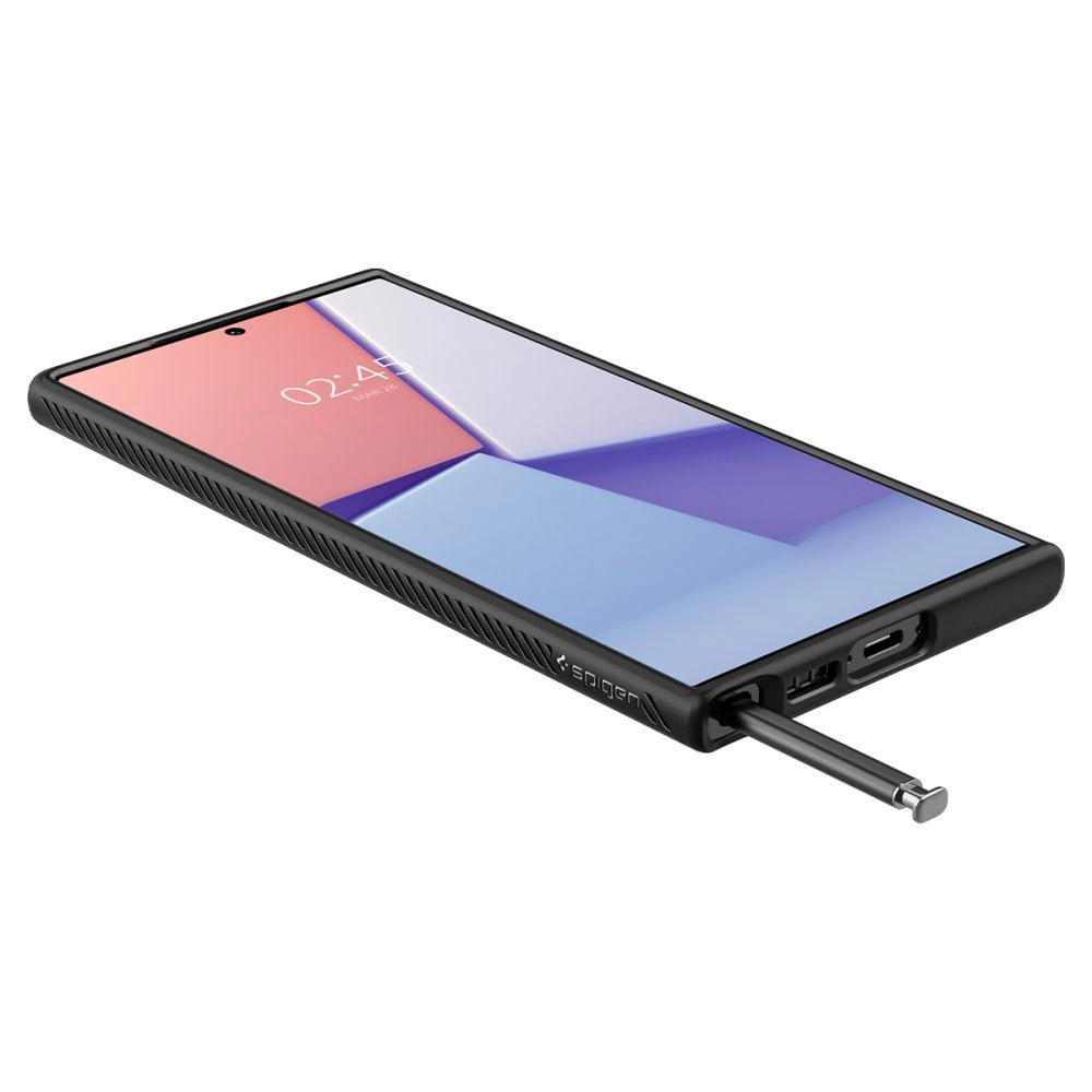 Spigen Liquid Air Case for Samsung Galaxy S23 Ultra - Matte Juodas