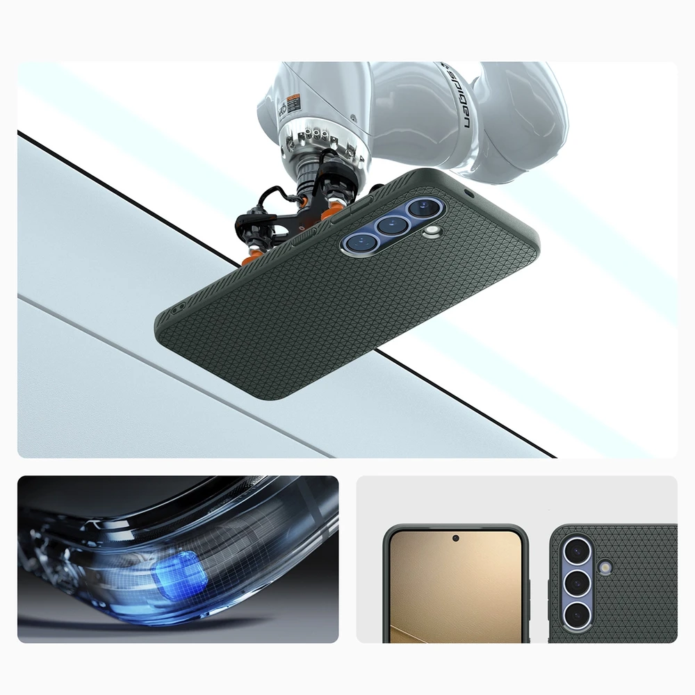 Dėklas Spigen Liquid Air Galaxy S25 abyss žalias